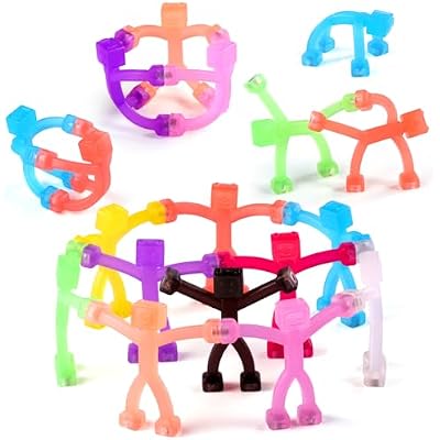 Magnetic-People-Magnet-Men Toys, Magnetic Travel Toys Portable, Clever Fun Magnets for Kids, Colorful Fridge Magnets for Refrigerator, Door, Classroom Fun 10 Pcs