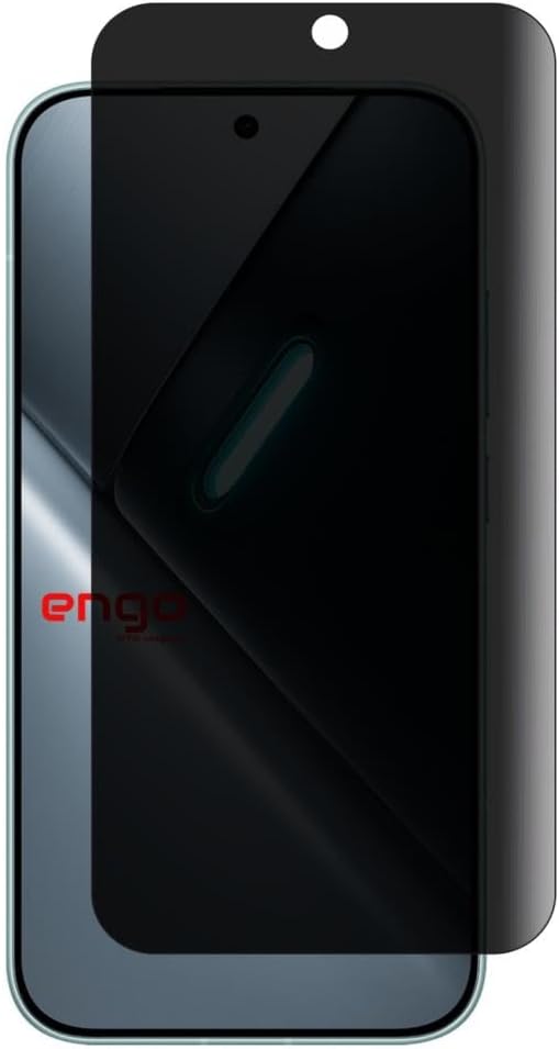 Engo Poco X8 Pro İle Uyumlu Hayalet Ekran Koruyucu, Yandan Görünmeyen Anti-Spy Gizlilik (Privacy) Koruması, 9H Temperli Nano Kırılmaz Esnek Cam, Parlama Ve Parmak İzi Önleyici