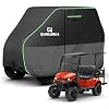 QUNSUNUS Waterproof Golf Cart Cover 2+2/4/4+2 Passenger, Universal Fit for Yamaha, Honda, Club Car, EZGO and Most Brands, Heavy Duty 4 Seater Golf Cart Cover with Zipper and Straps