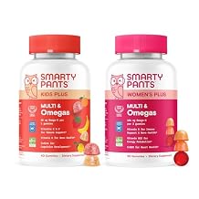 SmartyPants Family Daily Nutrition Bundle: Kids + Womens Multivitamin Gummies with Omega-3, Vitamins D3, B12, A & Zinc Gluten Free, Non-GMO, Clean Label Certified, 60 & 90 Count (Pack of 2)