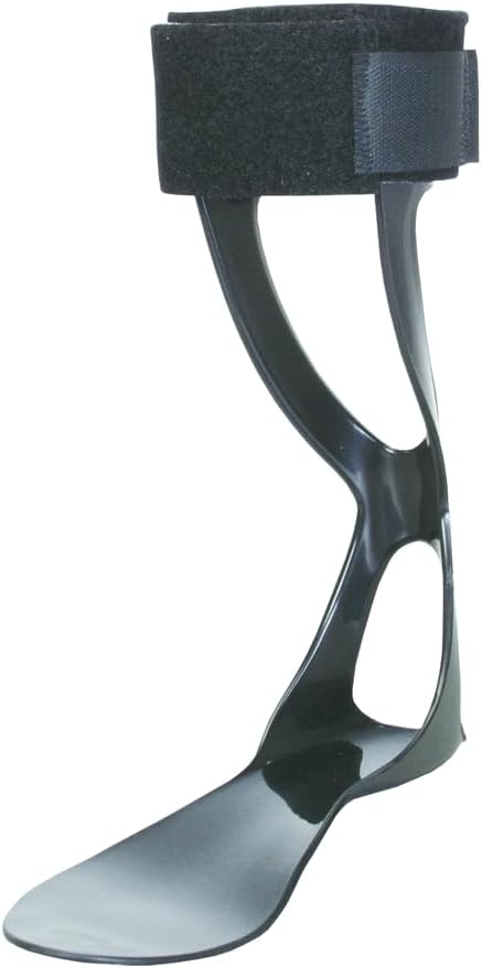 AliMed FREEDOM Swedish AFO, Black, Men's Right, Ankle Foot Orthosis for Dorsiflexion Assistance and Lateral Stability