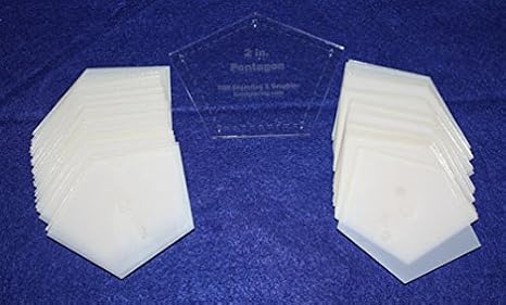 Mylar 2 Inch Sides -Flattened Pentagon 51 Piece Set