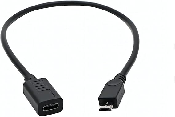 USB C to Micro USB Adapter, USB Type C Female to Micro USB Male Charge Cable Converter Cord for MacBook Pro, Laptop, Android Devices