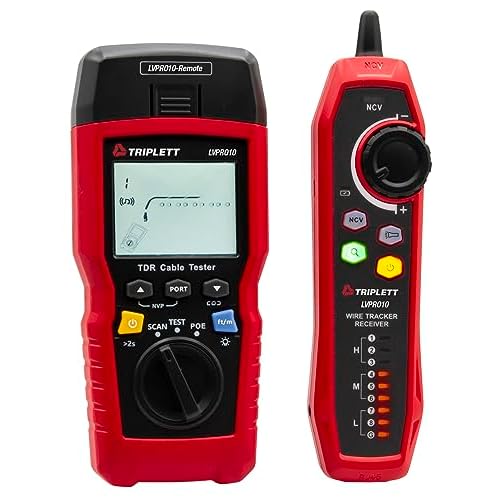 Triplett LVPRO10 TDRCable Tester - Test and Trace Both Twisted Pair CAT5E66A8 and Coax Cables