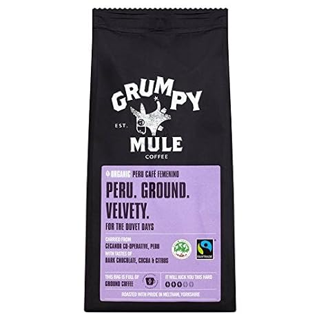 Grumpy Mule Organic Peru Ground Coffee - 227g (0.5lbs)