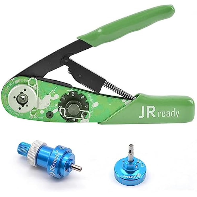 JRready M225202-01 Indent Crimp Tool, NEW-AS2G Aviation tools with Universal Positioner, Solid Contacts Crimping Tool for 20-32AWG Miniature and Sub-miniature Connectors