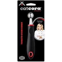 CatCora Tomato Stem Corer, Professional Japanese Stainless Steel Blade For Extracting Cores From Tomatoes and Strawberries, Ergonomic Soft-Grip Handle