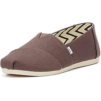TOMS Womens Alpargata Espadrille Loafer Flat, Grey, 9