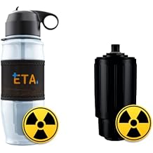 Bundle Deal | ETA Alkaline Water Filter Bottle | Removes up to 99.99% of Harmful Contaminants While Alkalizing | Protects The Nutrient & Mineral Value from Filtration | Made in USA (Extreme - Orange)