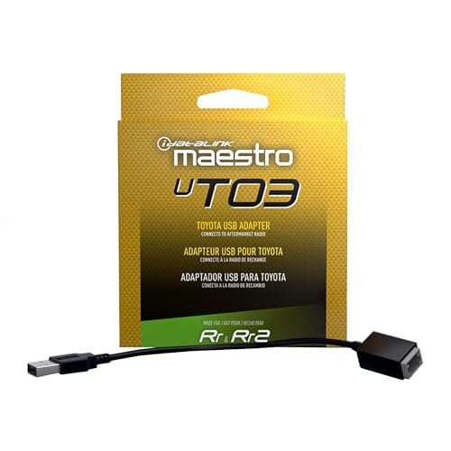Idatalink Maestro Acc-USB-TO3 UT03 USB-Port Adapter Connects The Factory U S B Port in Select 2018-up Select Compatible Toyota Vehicles to a New car Stereo
