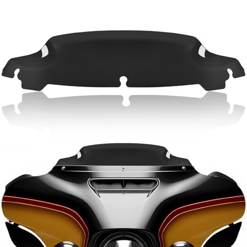 4.5 Motorcycle Windshield Wave Windscreen 2014-2023 Fit For Harley Davidson Touring Street Glide Electra Glide Ultra Limited Tri Glide Flht Flhx Flhtk Flhtc Flhtcu,Black