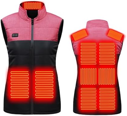 Heated Vest for Women Men Lightweight Soft Shell Heated Jackets 3 Heating Level Winter Warming Warm Heated Coats