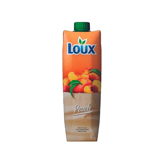 Loux Peach Nectar Fruit Drink, 1 Liter
