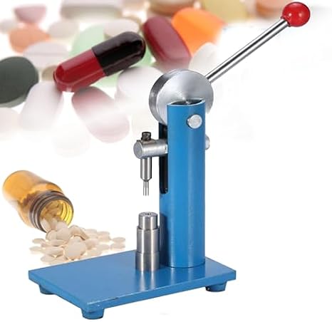 Manual Tablet Press Machine for DIY Powder Tablets, 3mm-12mm Handheld Tool for Laboratory Use, 8mm Tablet Making Device