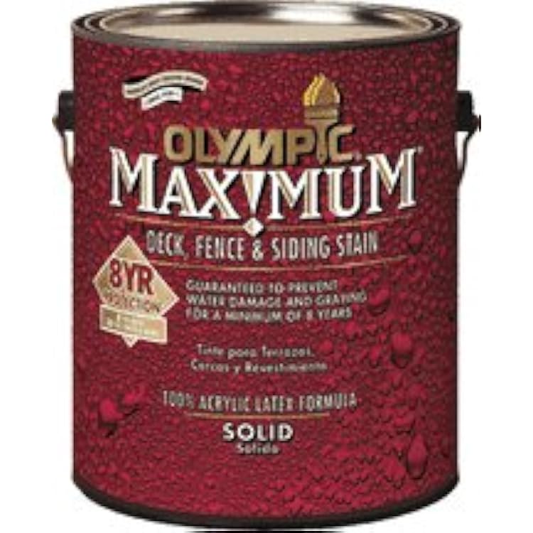 OlympicPPG Architectural 79602A01 Gal Base 2 Solid Stain Exterior Stain, Latex