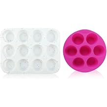 SHEbaking Silicone 12 Cups Muffin Tin and 7 Cups Air Fryer Muffin Pan Bundle