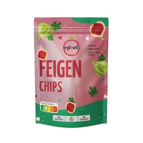myfruits Figs 50g - Freeze Dried Fruit Chips 100% Fruit No Added Sugar Crispy Snack & Topping