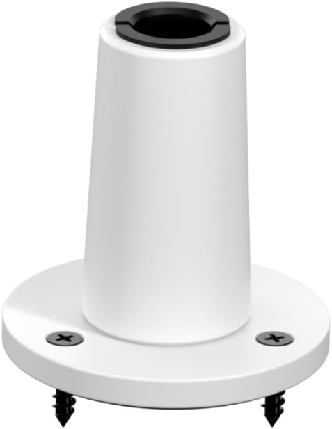 Elgato Wave Desk Plate White, Flange Mount for Mic Arms | Screw-in setup, No clamps or cutouts, Ultra-stable hold, Flush, seamless look, Fits wooden desks and tables