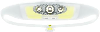 KNOG Bandicoot Run 250 USB Rechargeable LED Headlamp - Bright 40m Beam, Red Halo Mode, IP67 Waterproof Camping Headlamp - Comfortable Anti-Odor Silicone Strap for Running, Lime