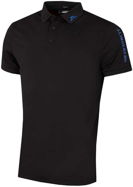 J.Lindeberg Men's Tour Tech Regular Fit Stretch Golf Polo Shirt
