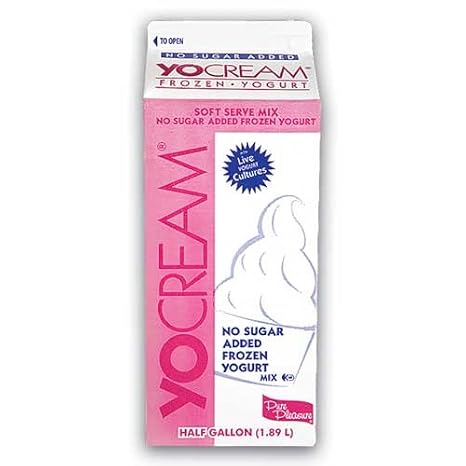 Yocream Yogurt Mix, No Sugar Added Strawberry Fat Free Soft Serve, 64 Ounce -- 6 per case.