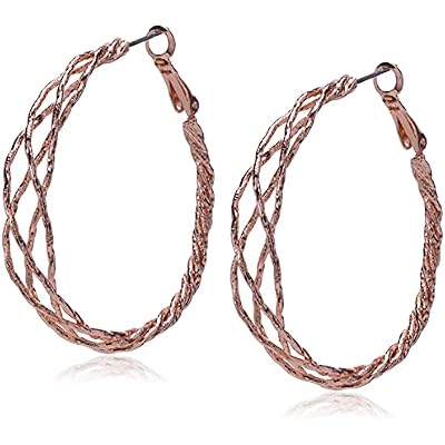 Guess Braided Hoop Earrings