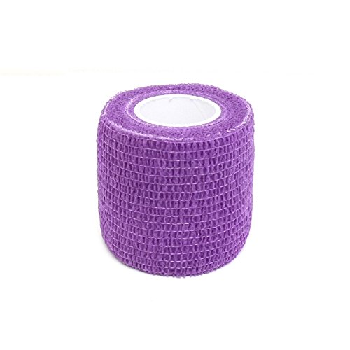 Brand Cohesive Tattoo Grip Cover wrap, Tubes and Needle Holder Cushion Purple