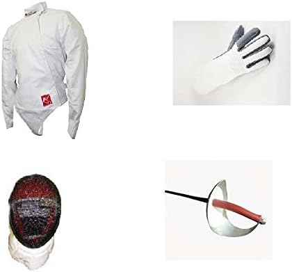 Blade Practice 4 Piece (Jacket, Glove, Sabre, mask) Sabre Fencing Beginner Set