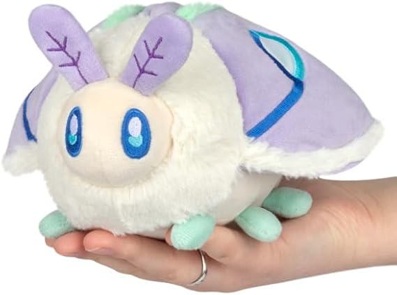 Squishable - Party Snacker Lilac Luna Moth - Garden Collection - 7 in - Soft Toy Collectible Stuffed Animal - Beans