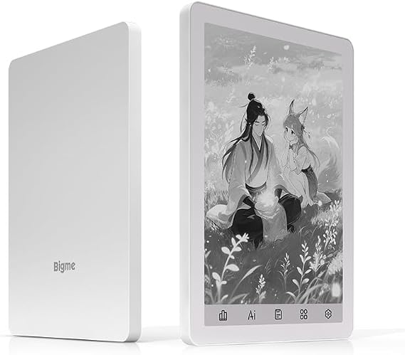 Bigme B6, Color E-reader, 4GB+64GB 6 Inch E-Paper Counter, Android 14, White BW