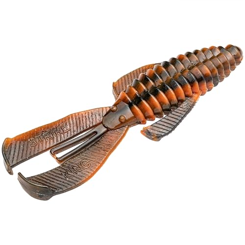 Strike King Rage Bug Fishing Lure, Soft Plastic Grub, Unique Design, Subtle Action