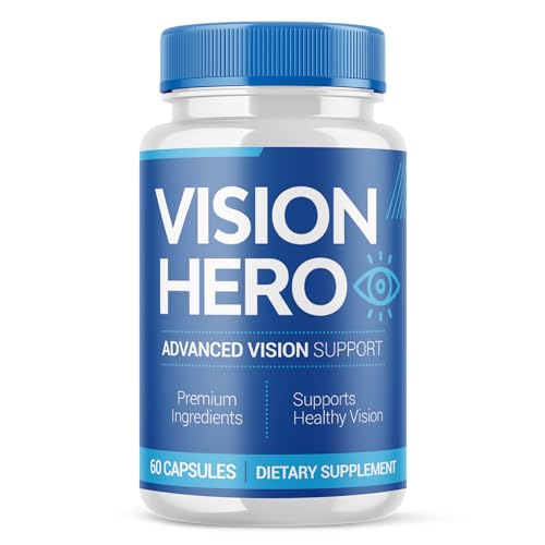 S.O Labs Vision Hero Eye Vitamin Pills - Vision Hero Vision Advanced Formula Supplement Capsules to Support Eye Health 60 Capsules