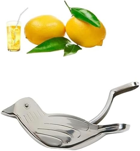1pc Silver Manual Lemon Juicer,Exquisite Bird Stainless Steel Manual Lemon Juicer and Lime Squeezer for Orange Lemon Lime,Applied to Homes and Restaurant Fruit and Vegetable Tools