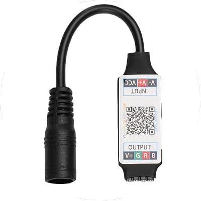Rgb Şerit Led Kontrol Cihazları - Bluetooth, Sese ve Müziğe Duyarlı, 24 Tuşlu - 6 Amper, 10 Metreye kadar Rgb Şerit led Çalıştırır 2, Bluetooth Kontrol Cihazı [Enerji Sınıfı A]