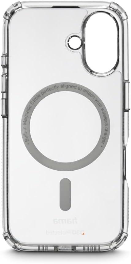 Extreme Protect Mobile Phone Case for Apple iPhone 16, Magn., transparent