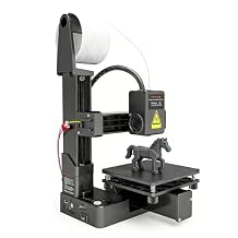 Pomya Mini 3D Printer, Portable Small FDM3D Printer for Kids and Beginners, 100 x 100 x 100mm Printing Size, 10-40mm / s Printing Speed, Supported 1.75mm TPU PLA (Black)