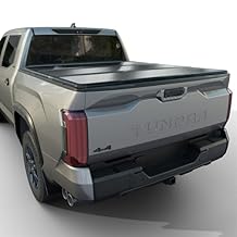 Tutel Hard Shell Folding Truck Bed Tonneau Cover|Fits 2022-2026 Toyota Tundra 56" Bed w/OE Rail System (66.7") - TULH034