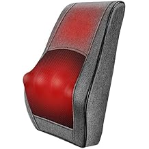 Boriwat Home Office Car Back Massager with Heat, 2025 Upgrade Shiatsu Pad 15"x13", 3D Kneading Nodes for Neck Shoulder Legs, Gifts for Women Men