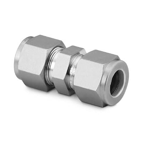 Swagelok SS-100-6 Stainless Steel Tube Fitting, Union, 1/16" Tube OD