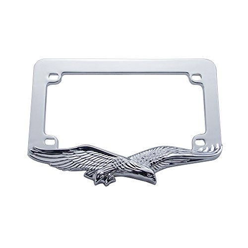 United Pacific 50071 Motorcycle Chrome Flying Eagle License Plate Frame