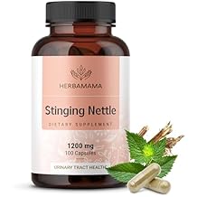 HERBAMAMA Stinging Nettle Capsules - 1200mg Stinging Nettle Root Extract for Urinary Tract Support - Vegan, Non-GMO Urtica Dioica Supplement