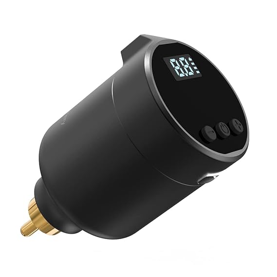 Mast T1 Tattoo Wireless Battery Power Supply Digital Display 50mm Length Lightweight for Tattoo Pen Machine (Short)
