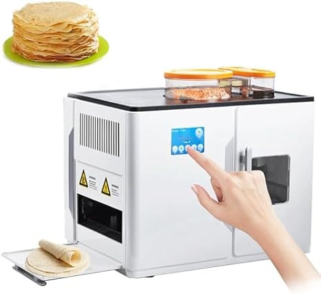 Fully Automatic Roti Maker with Smart Touch Screen and 4 Programs for Making Chapati, Tortilla, Pancake, Flatbread, Pita, Dosa, and Tawa