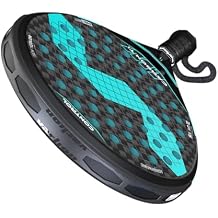 Varlion LW Carbon Ti Padel Racket Round Shape for Maximum Control EVA Softcore, Carbon & Fiberglass Frame, Aerodynamic Drilling, Hexaforce Bridge, Textured Slice Surface
