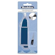 Beadalon Bead Reamer, Battery Operated Jewelry Making Tool, Blue