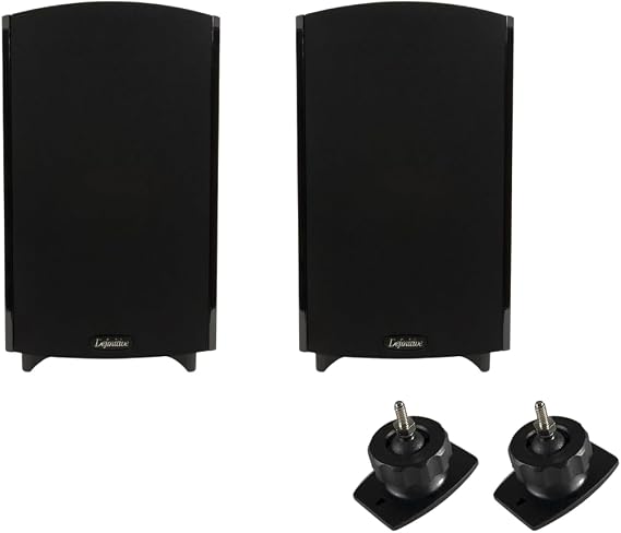 Definitive Technology Home Theater Bundle: 2X ProMonitor 1000 Speakers (Black) + Pro-Mount 90 Wall Brackets