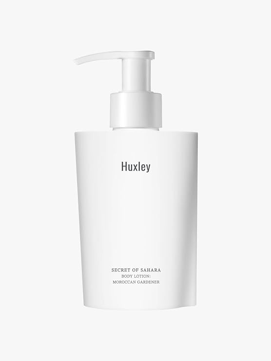Huxley Body Lotion Moroccan Gardener 300 mL | Lightweight Vegan Body Cream with Desert-Botanical Fragrance & Daily Hydration for Smooth, Soft Skin