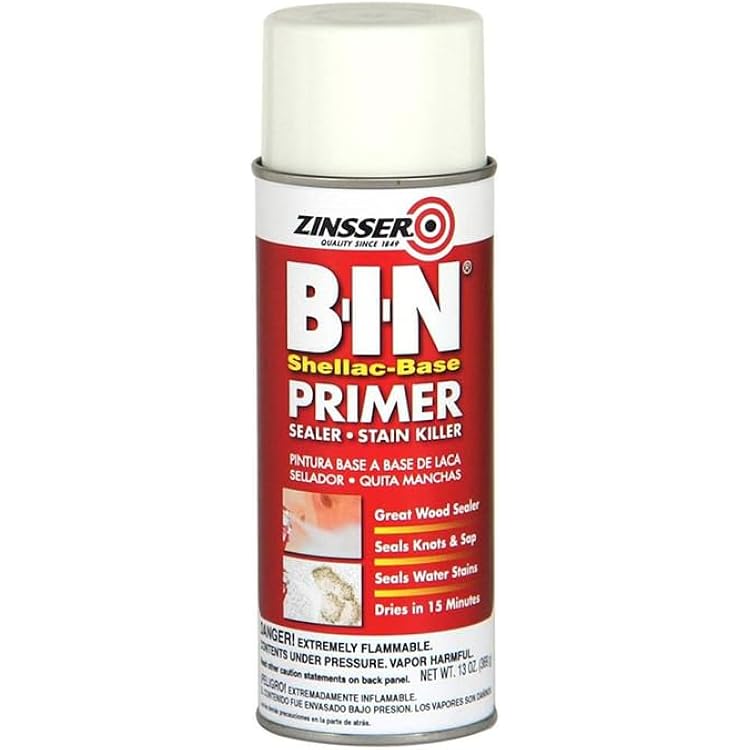 Zinsser 18-Pack of 13 oz 01008 B-I-N White Shellac Base InteriorExterior PrimerSealer