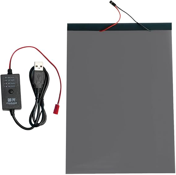 PDLC Smart Film Switchable Smart Film Adhesive Smart Glass Film for Car. A4 Size (Automotive Film) 2pcs