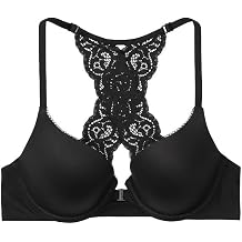 Victoria's Secret Perfect Shape Push Up Bra, Full Coverage, Padded, Smooth, Bras for Women, Body by Victoria Collection (US, Cup Band, DD, 36, Black Smooth)